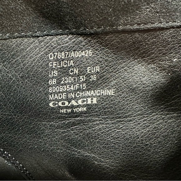 Coach Felicia Studded Bootie Black Suede - Picture 10 of 11